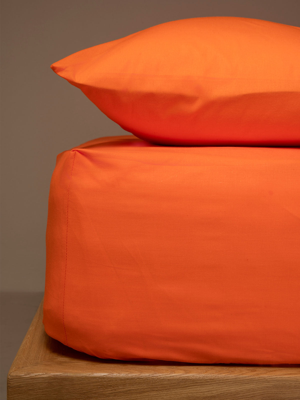 Κατωσέντονο Menta με Λάστιχο 7 Orange Διπλό 160x200+40εκ