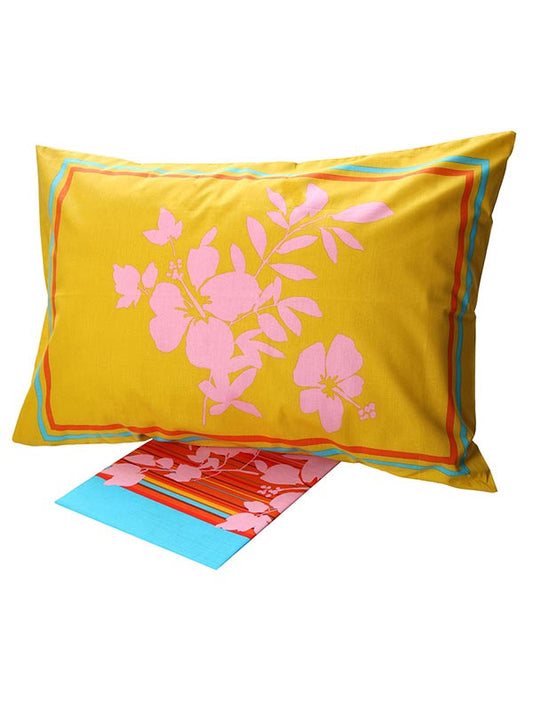 Σετ Σεντόνια Cotton Feelings Εμπριμέ 6876 Υπέρδιπλο 220x260εκ