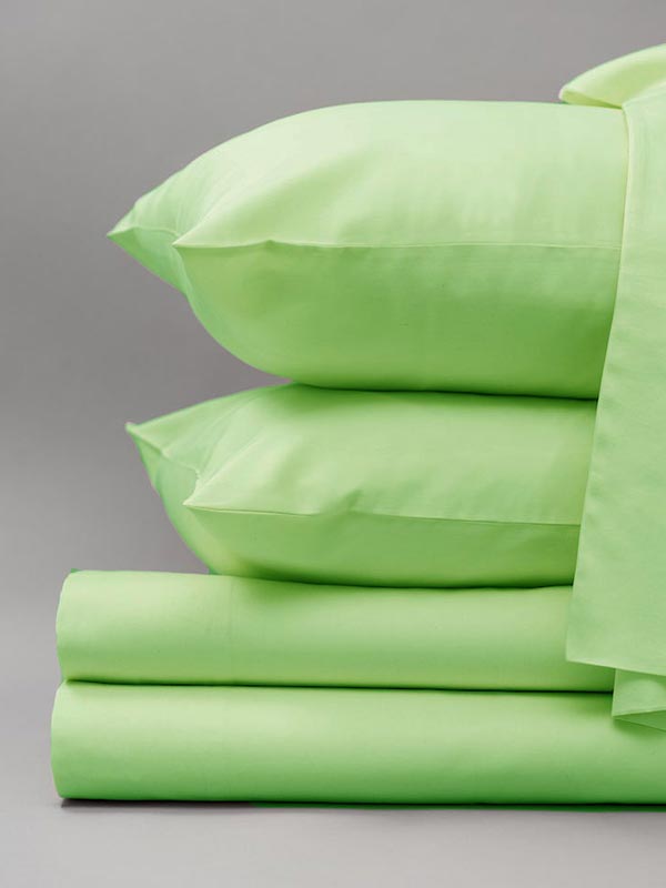 Σετ Σεντόνια Satin Μονόχρωμα Mint Υπέρδιπλο 240x270εκ