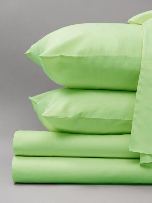 Σετ Σεντόνια Satin Μονόχρωμα Mint Υπέρδιπλο 240x270εκ