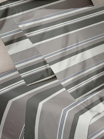 Σετ Σεντόνια Menta Εμπριμέ 550 Grey Μονό 160x250εκ