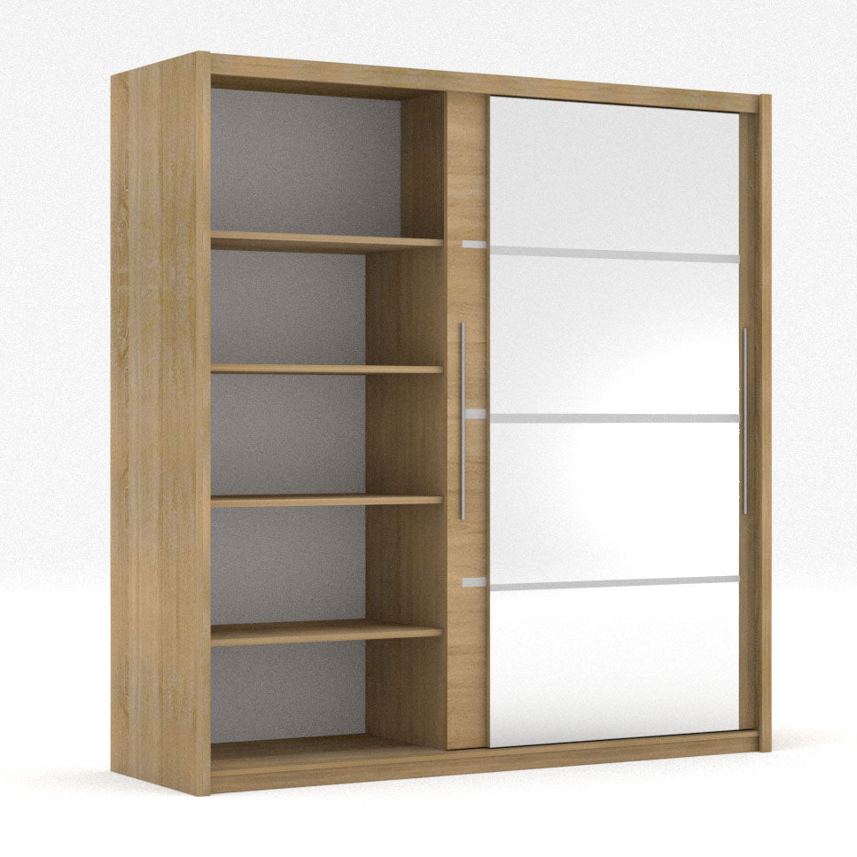 Ντουλάπα Δίφυλλη Ilona Sonoma MDF 180x61x215