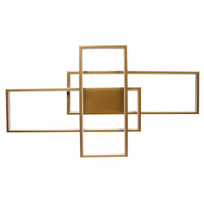 Φωτιστικό Οροφής LED 82W 87x49x8 εκ. Χρυσό με Controller