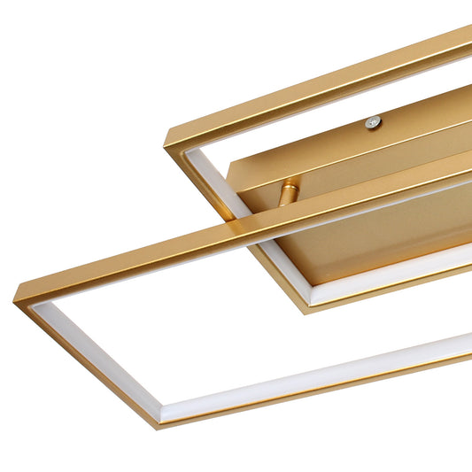 Φωτιστικό Οροφής LED 34W 65x28x8 εκ. Χρυσό με Controller