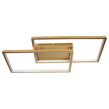 Φωτιστικό Οροφής LED 34W 65x28x8 εκ. Χρυσό με Controller
