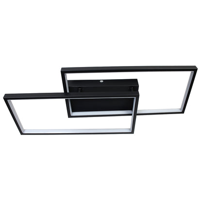 Φωτιστικό Οροφής LED 34W 65x28x8 εκ. Μαύρο με Controller