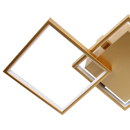 Φωτιστικό Οροφής LED 34W 80x35x8 εκ. Χρυσό με Controller