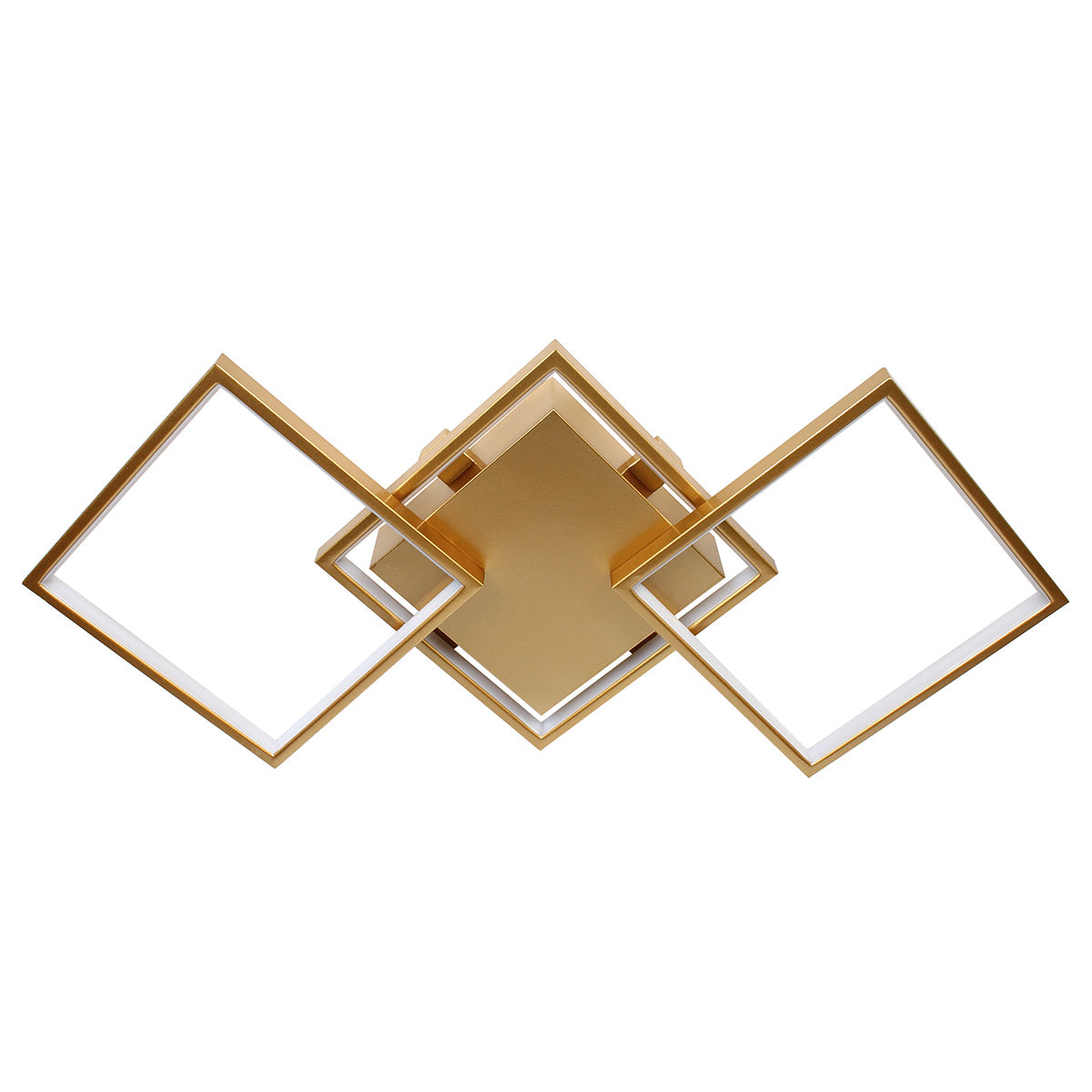 Φωτιστικό Οροφής LED 34W 80x35x8 εκ. Χρυσό με Controller