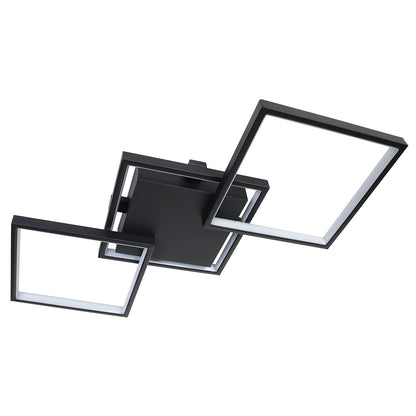 Φωτιστικό Οροφής LED 34W 80x35x8 εκ. Μαύρο με Controller