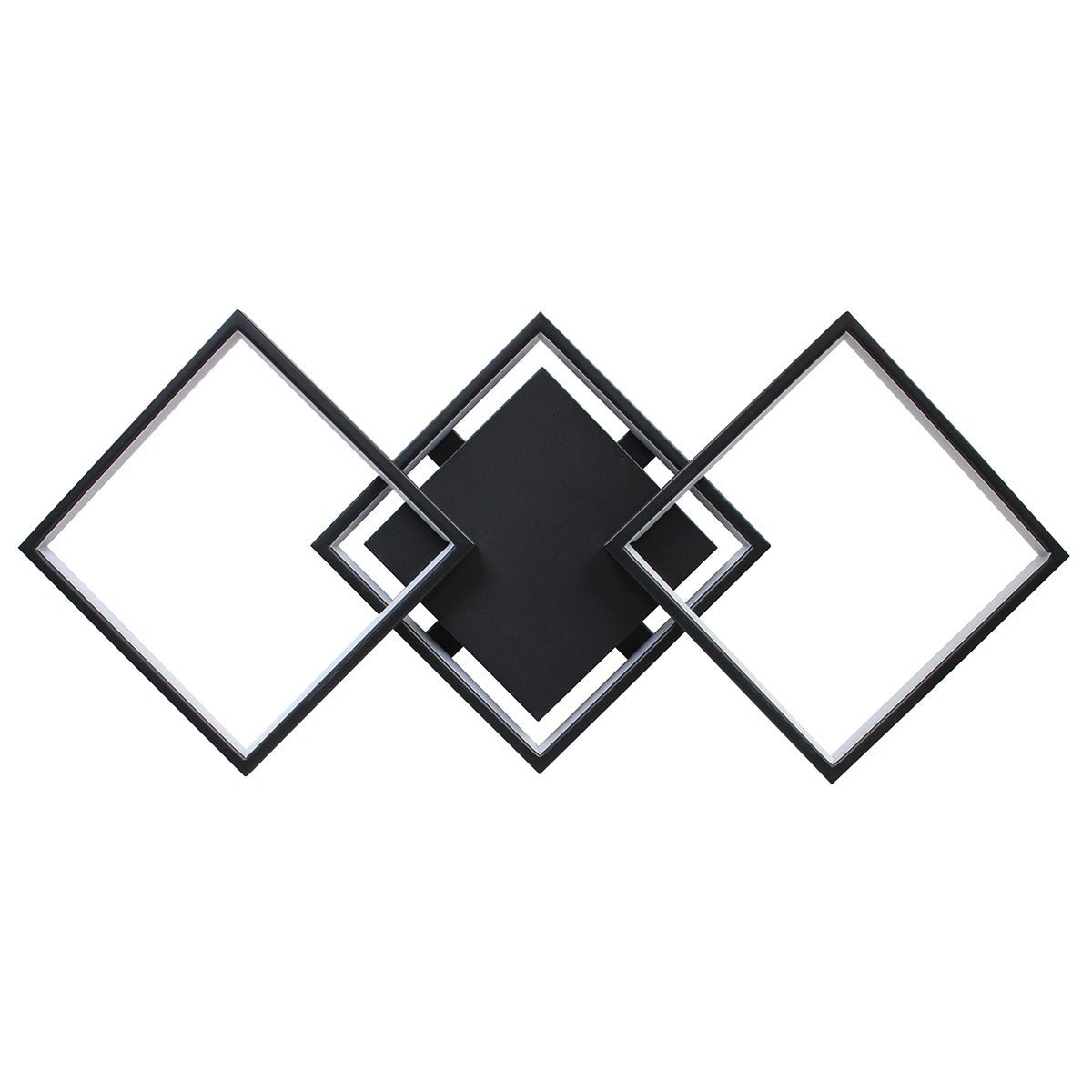 Φωτιστικό Οροφής LED 34W 80x35x8 εκ. Μαύρο με Controller