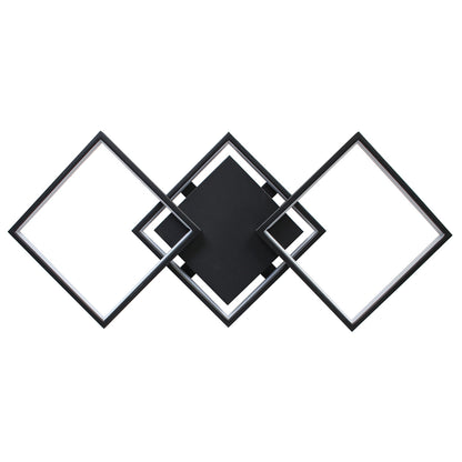 Φωτιστικό Οροφής LED 34W 80x35x8 εκ. Μαύρο με Controller