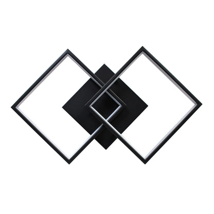 Φωτιστικό Οροφής LED 27W 58x35x8 εκ. Μαύρο με Controller