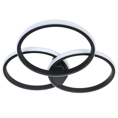 Φωτιστικό Οροφής LED 24W 44x42x7,5 εκ. Μαύρο με Controller