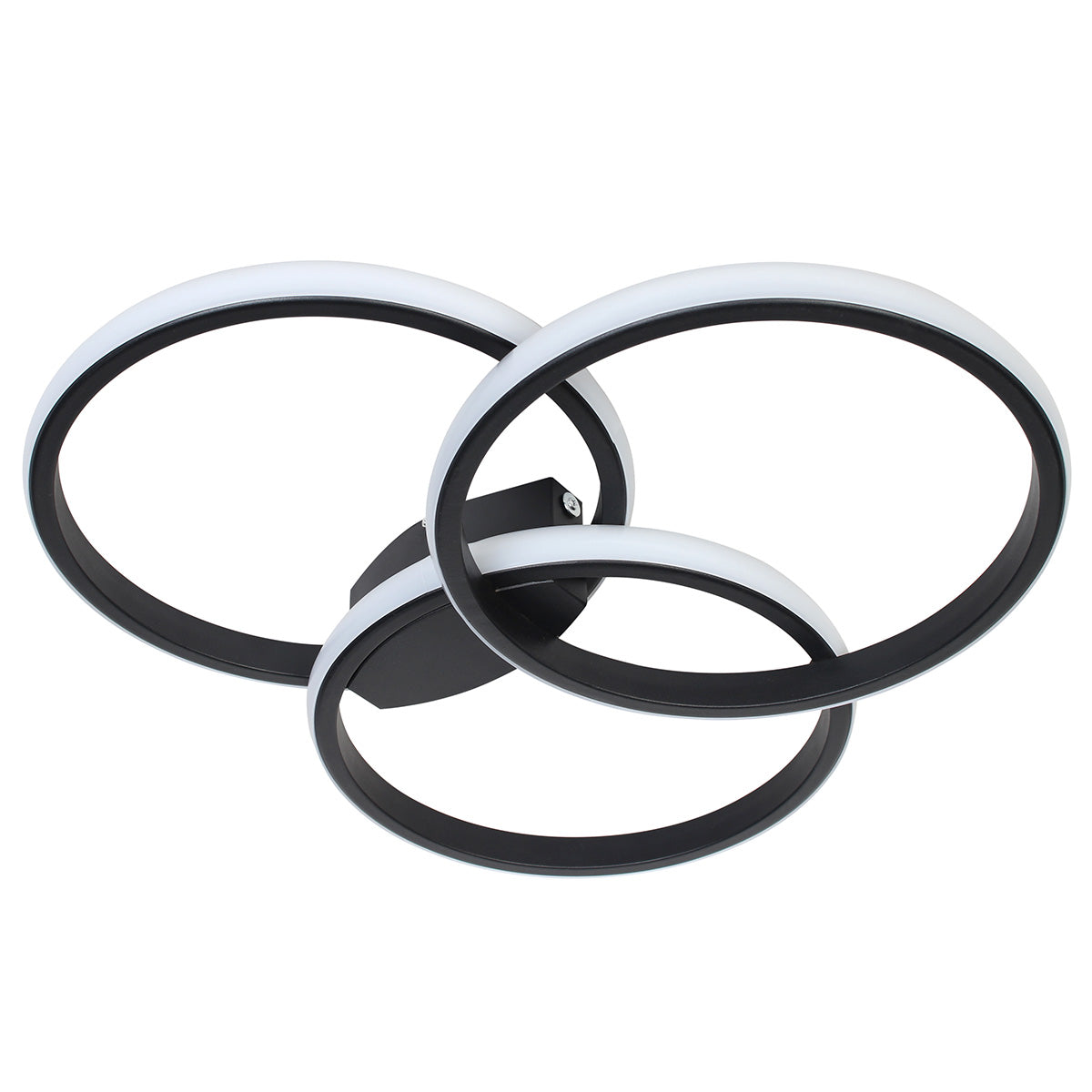 Φωτιστικό Οροφής LED 24W 44x42x7,5 εκ. Μαύρο με Controller