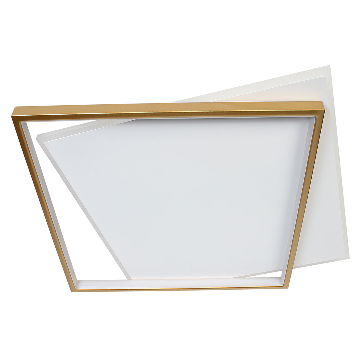 Φωτιστικό Οροφής LED 68W 50x46x5 εκ. Χρυσό με Controller