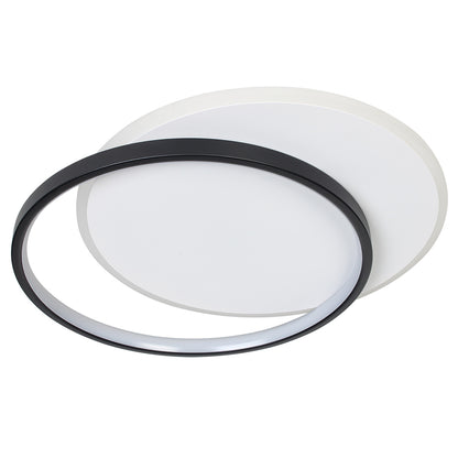 Φωτιστικό Οροφής LED 53W 46x39x5,5 εκ. Μαύρο με Controller