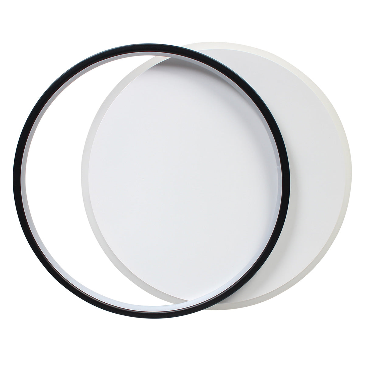 Φωτιστικό Οροφής LED 53W 46x39x5,5 εκ. Μαύρο με Controller