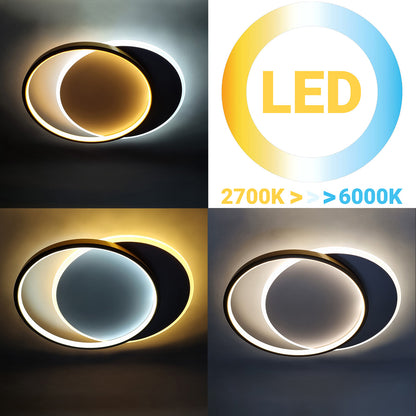 Φωτιστικό Οροφής LED 53W 46x39x5,5 εκ. Χρυσό με Controller