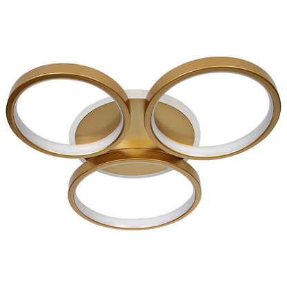 Φωτιστικό Οροφής LED 75W 42x38x5,5 εκ. Χρυσό με Controller