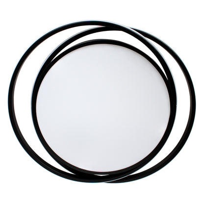 Φωτιστικό Οροφής LED 63W 52x49x6 εκ. Μαύρο με Controller