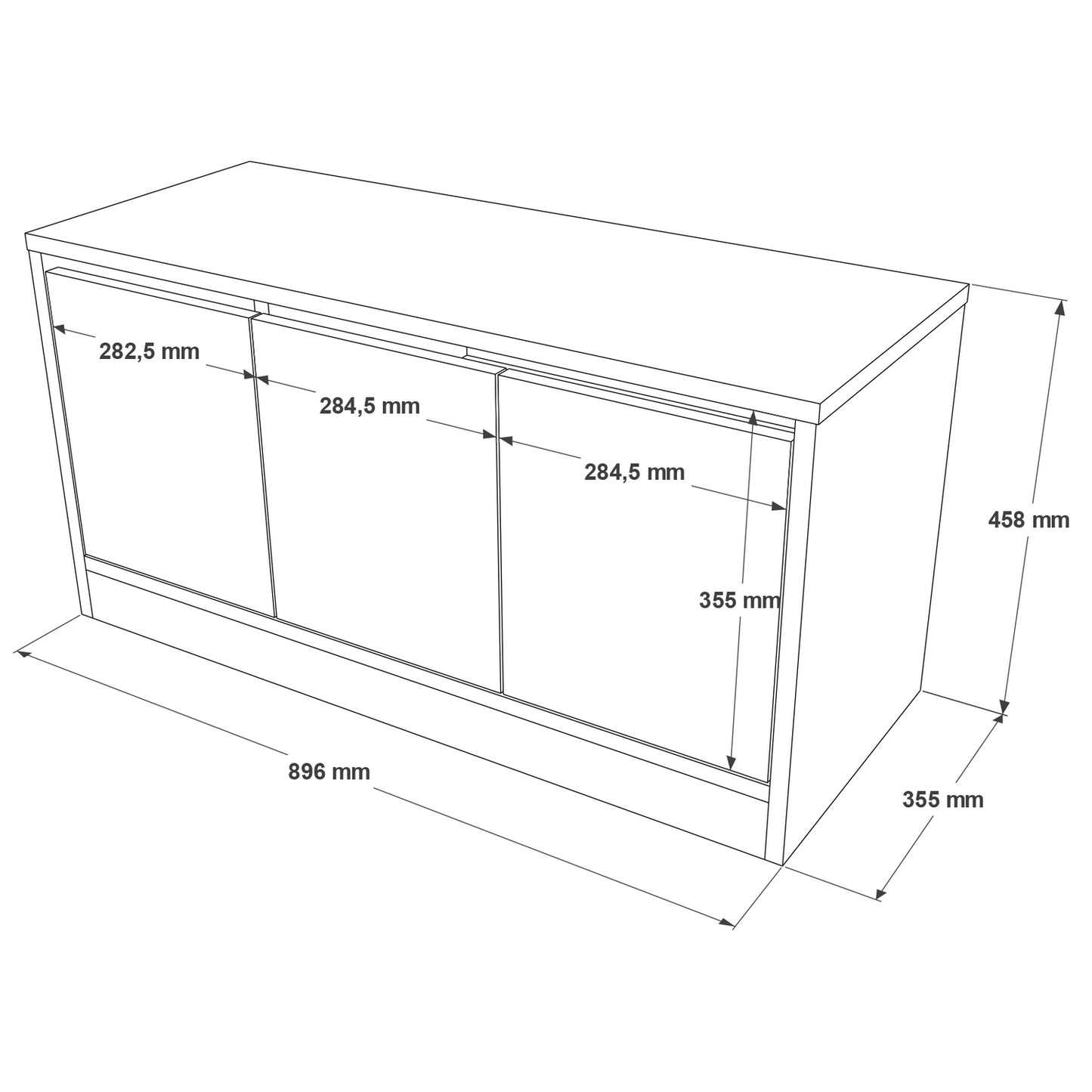 Έπιπλο Εισόδου Crofton Φυσικό Μοριοσανίδα 89.6x35.5x45.8