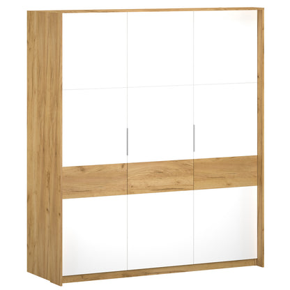 Ντουλάπα Avanti Τρίφυλλη Χρυσός Δρυς-Λευκό 184.8x65.6x214.2