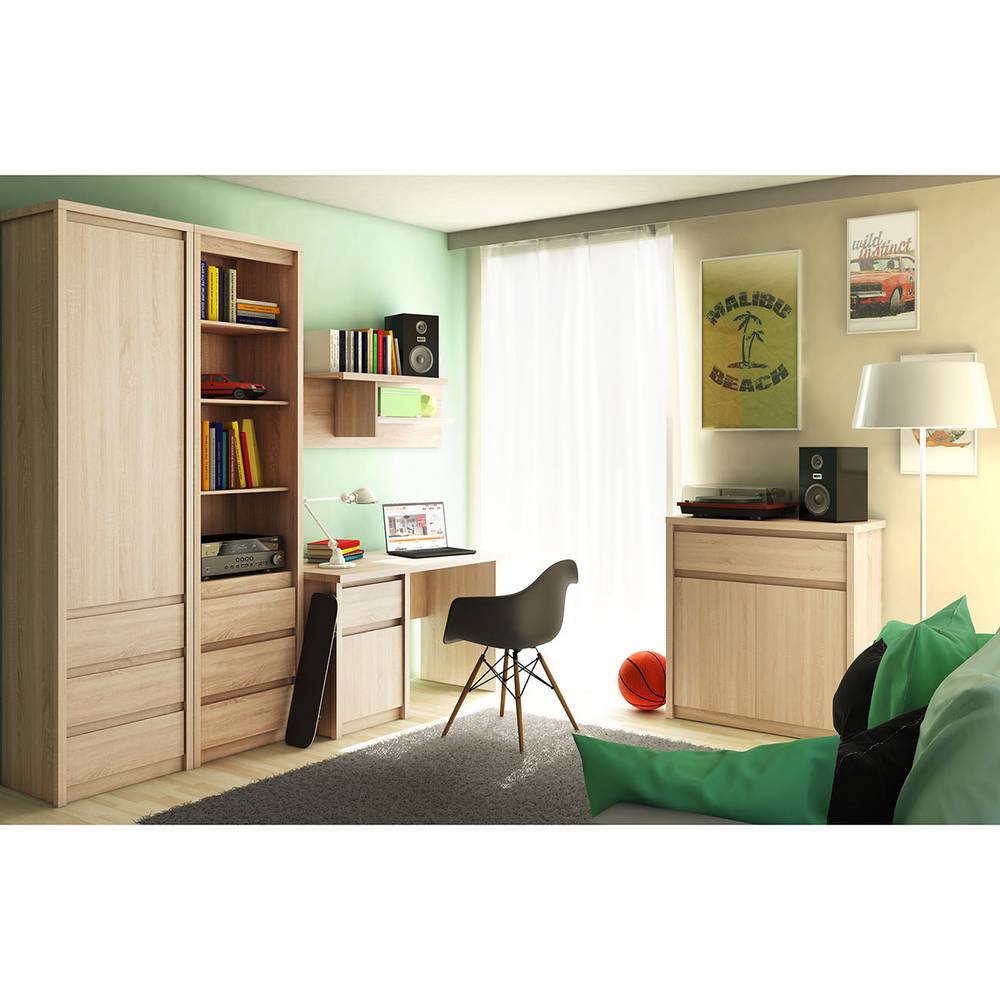 Ραφιέρα Norton 57x40x210 Σονόμα 3 Συρτάρια