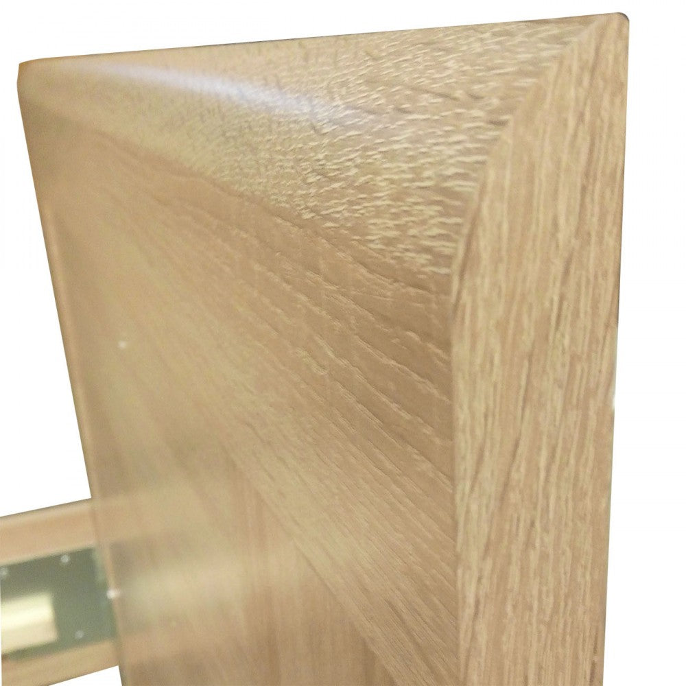 Κρεβάτι Solo Μονό με Τάβλες Sonoma MDF Καμπυλωτό Τελείωμα 90x200εκ