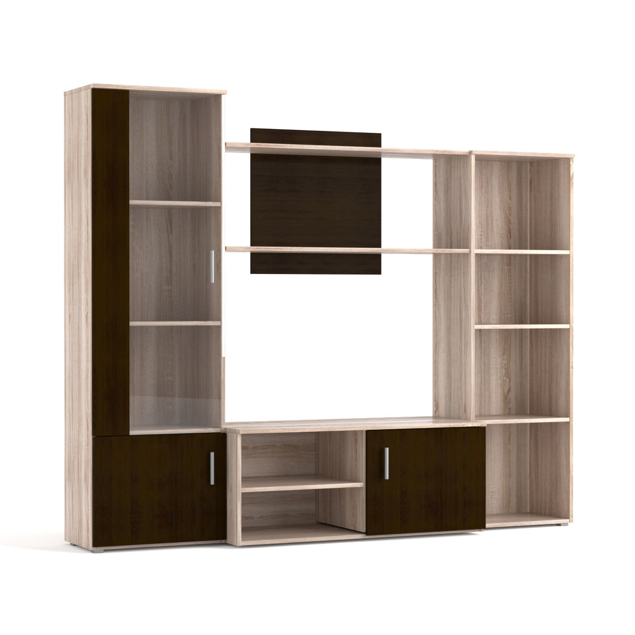 Σύνθεση Τηλεόρασης Tigra Σονόμα-Wenge 215x51.5x177