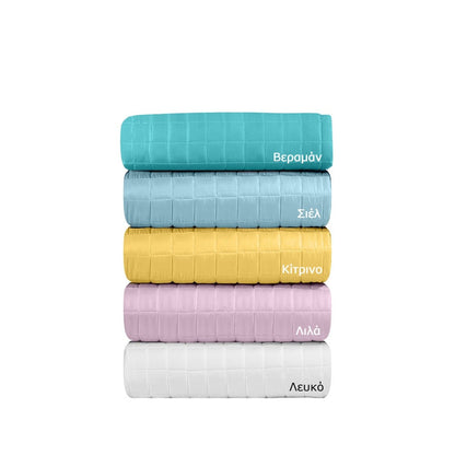 Κουβερλί Μονό Oscar σε 10 Χρώματα Art 1599 160x240εκ Κίτρινο