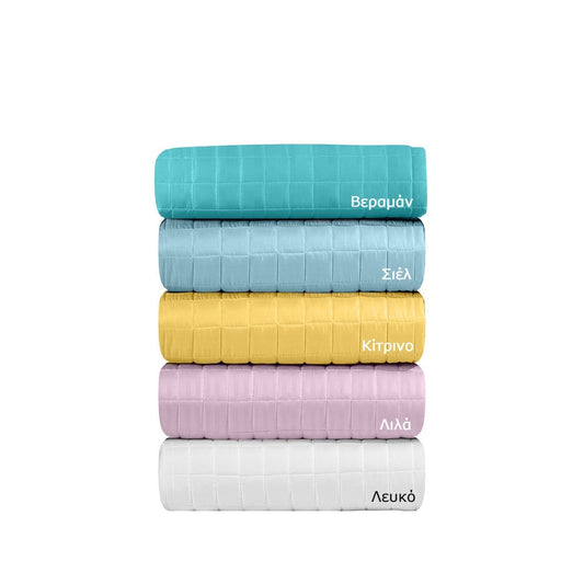 Κουβερλί Υπέρδιπλο Oscar σε 10 Χρώματα Art 1599 220x240εκ Λευκό