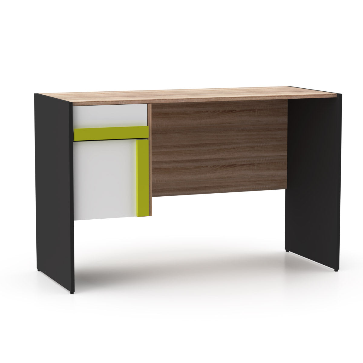 Γραφείο Alex Γραφίτης-Λευκό-Σονόμα 124x60x76