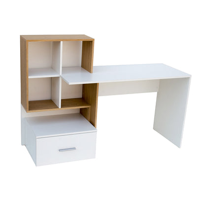 Γραφείο Λευκό με Φυσικό 149x50x105