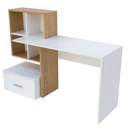 Γραφείο Λευκό με Φυσικό 149x50x105