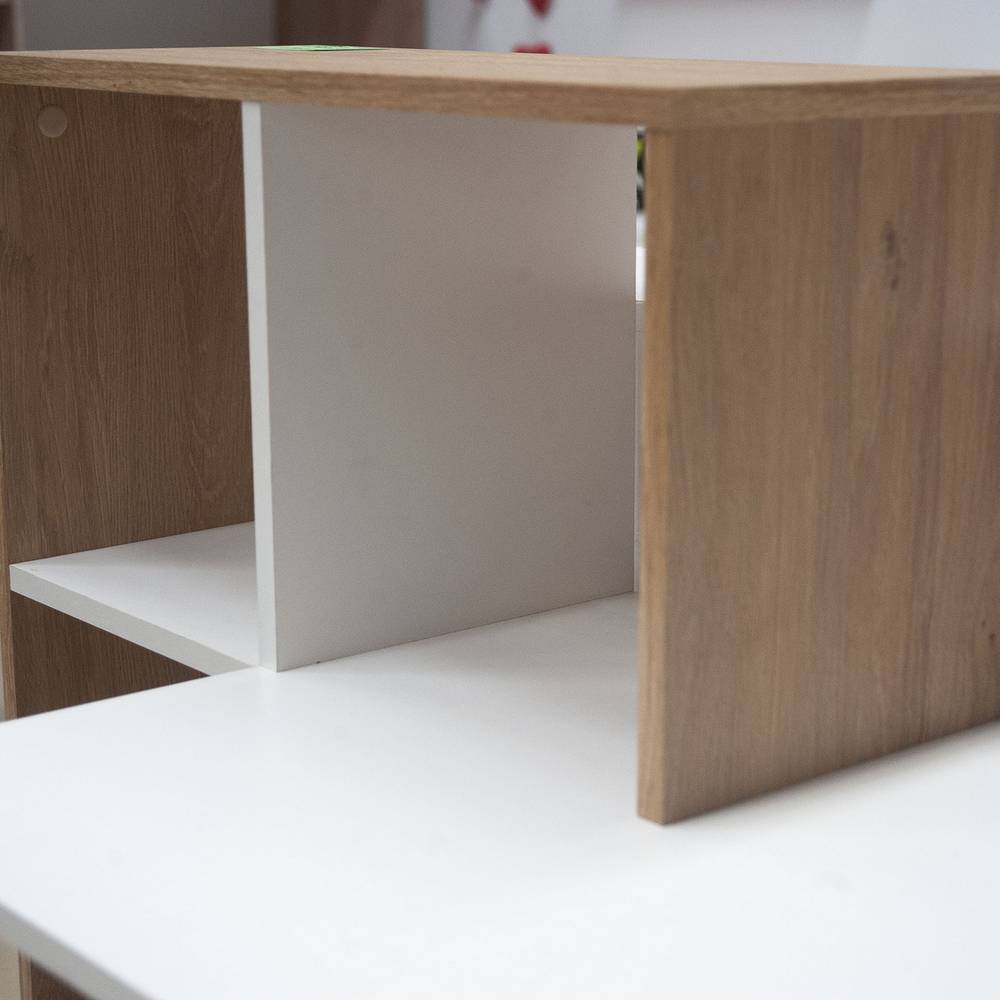 Γραφείο Λευκό με Φυσικό 149x50x105