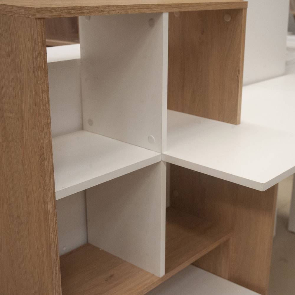 Γραφείο Λευκό με Φυσικό 149x50x105