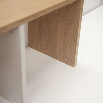 Γραφείο Λευκό με Φυσικό 149x50x105