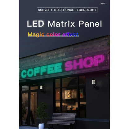 MATRIX GLB-106-0004 Εύκαμπτη Κυλιόμενη Ψηφιακή Επιγραφή P9 144x16 Pixel LED 10W DC 5V 2A με USB 2.0 Αδιάβροχο IP65 Πολύχρωμο RGB - Bluetooth Control μέσω iPIXEL APP - Μ133 x Π0.4 x Υ19.2