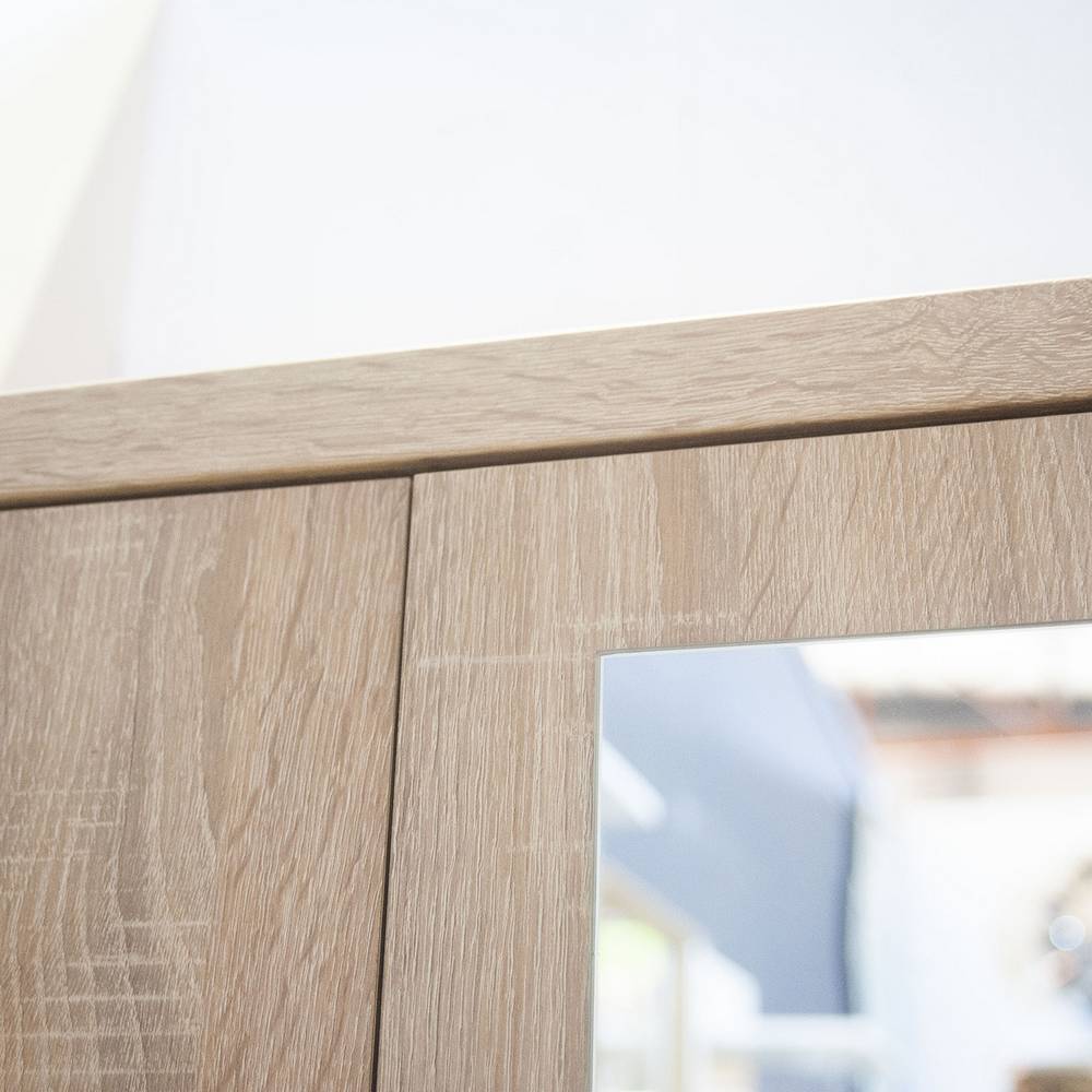 Ντουλάπα Δίφυλλη Top Mix Σονόμα με Καθρέπτη 60x33x183