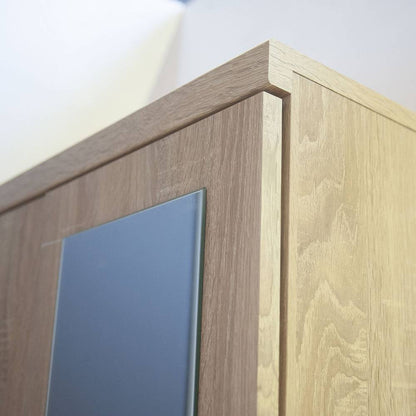 Ντουλάπα Δίφυλλη Top Mix Σονόμα με Καθρέπτη 60x33x183