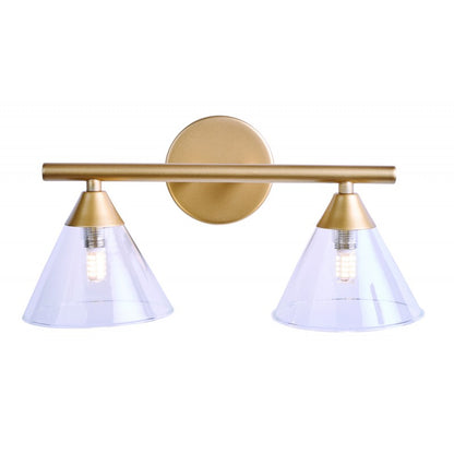 Απλίκα Δίφωτη G9 Χρυσό Ματ