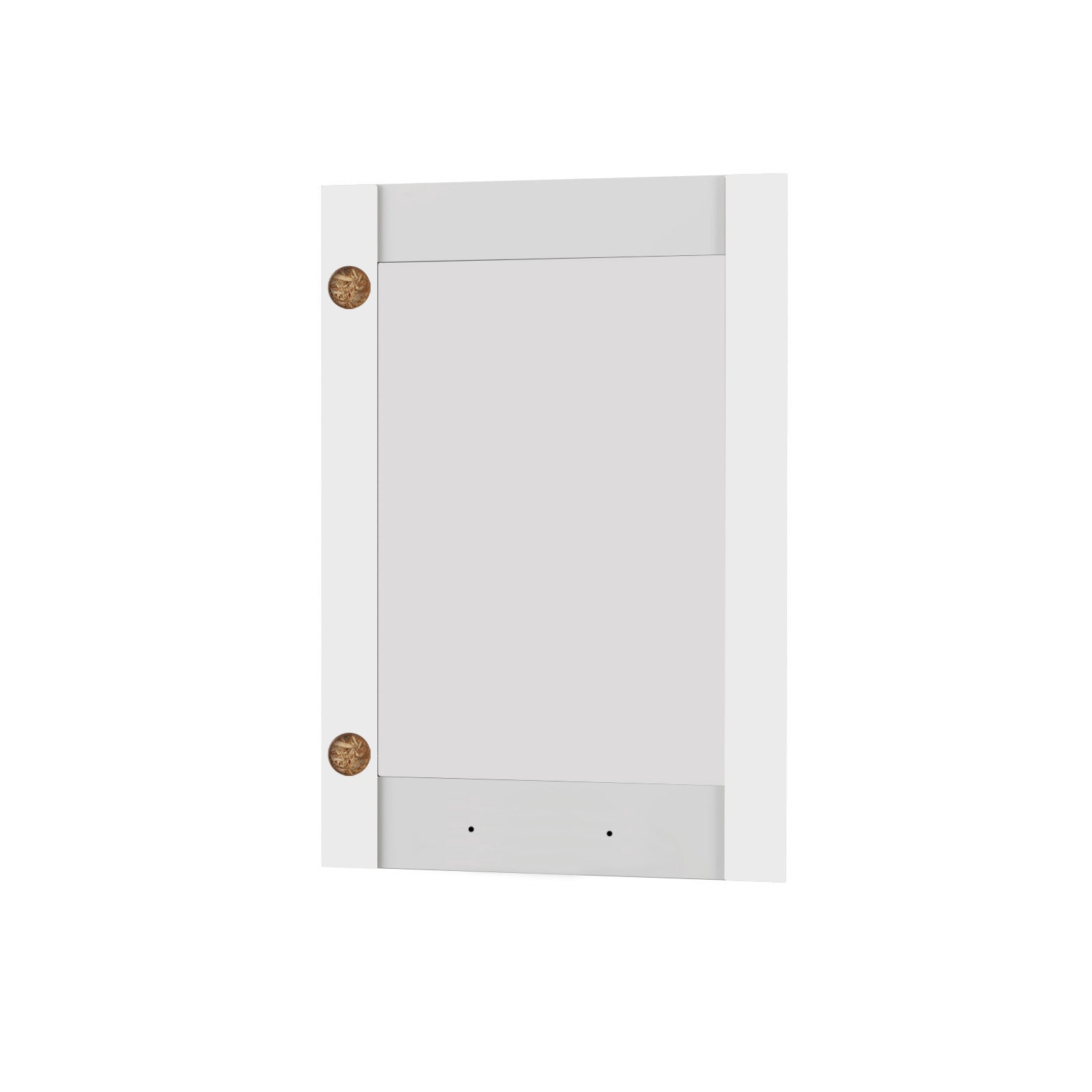 Άνω Πορτάκι-Τζάμι Δεξί Charlotte Λευκό 50x71.8x1.6