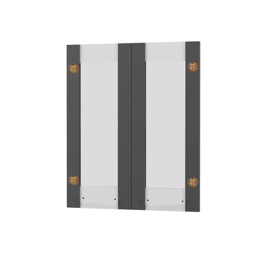 Άνω Πορτάκια-Τζάμι Charlotte Γραφίτης 60x71.8x1.6