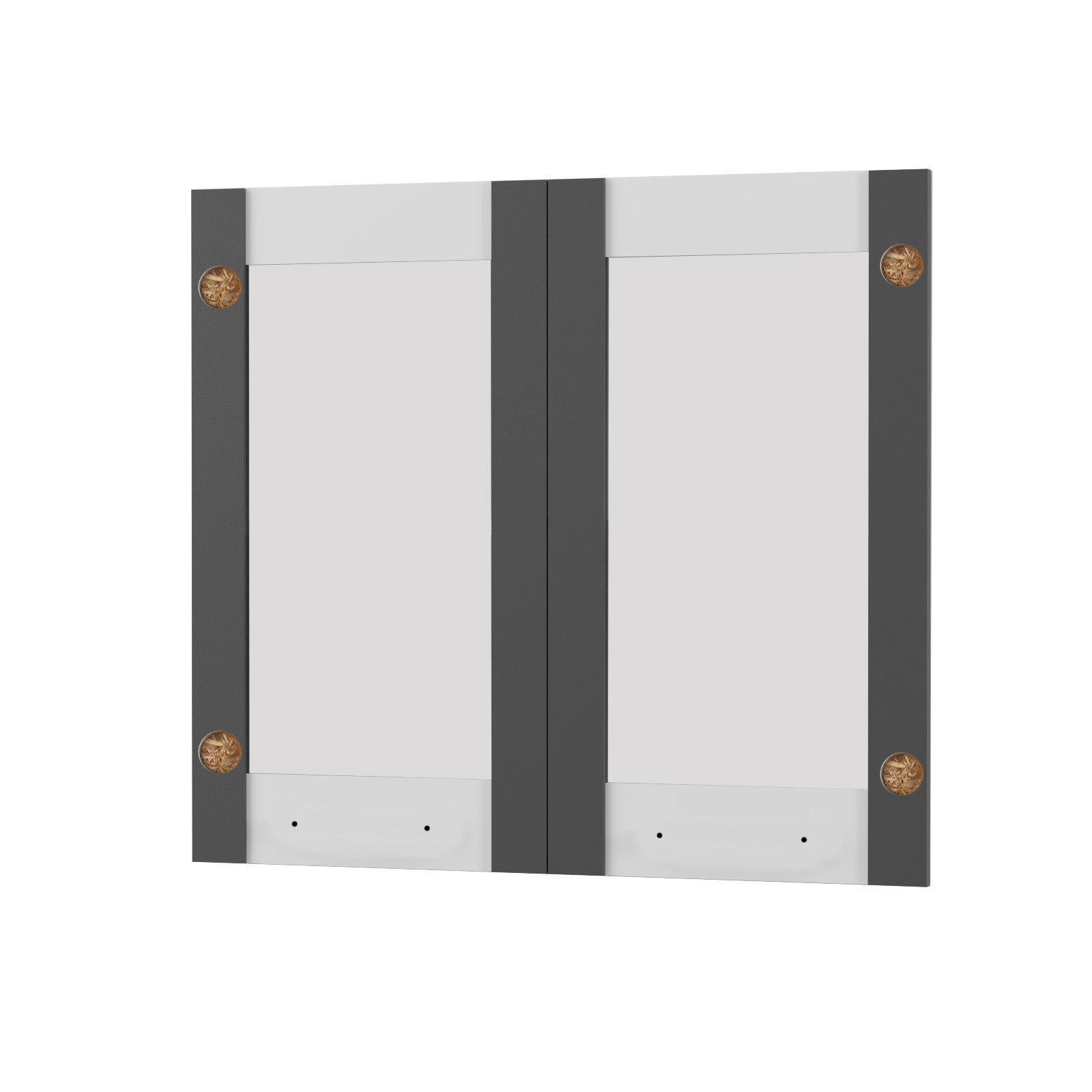 Άνω Πορτάκια-Τζάμι Charlotte Γραφίτη 80x71.8x1.6