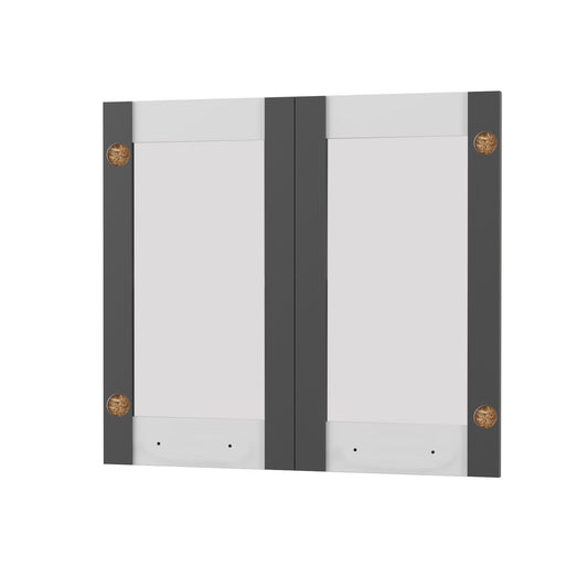 Άνω Πορτάκια-Τζάμι Charlotte Γραφίτη 80x71.8x1.6