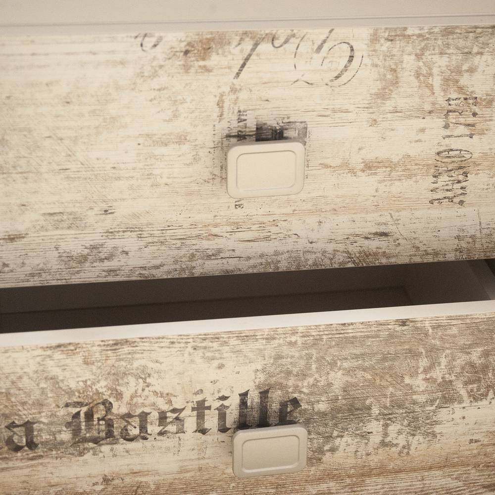 Κομοδίνο Pump 45x41x43 Λευκό με Μοντέρνα Διακόσμηση