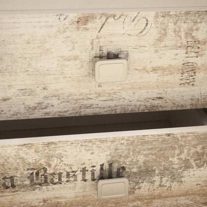 Κομοδίνο Pump 45x41x43 Λευκό με Μοντέρνα Διακόσμηση