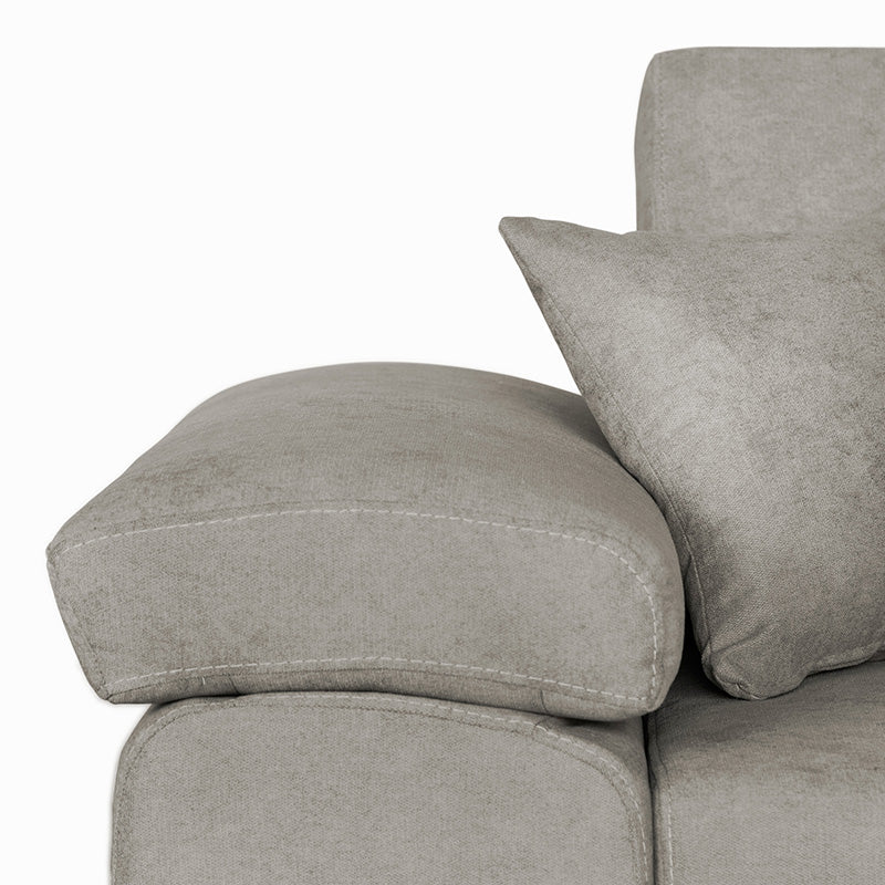 Γωνιακός Καναπές-Κρεβάτι Αναστρέψιμος Comy Μπεζ-Καφέ 286x160x75-90