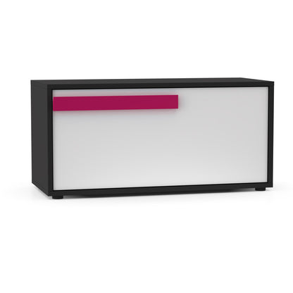 Κουτί Αποθηκευτικό Alex Γραφίτης-Λευκό 84x35x39