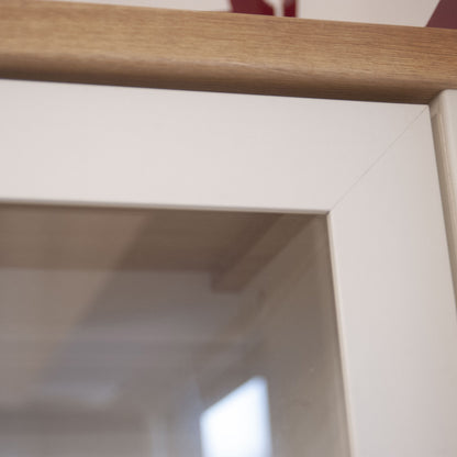 Σύνθεση Τηλεόρασης Verne Λευκό-Φυσικός Δρυς 197.6x45x191.6